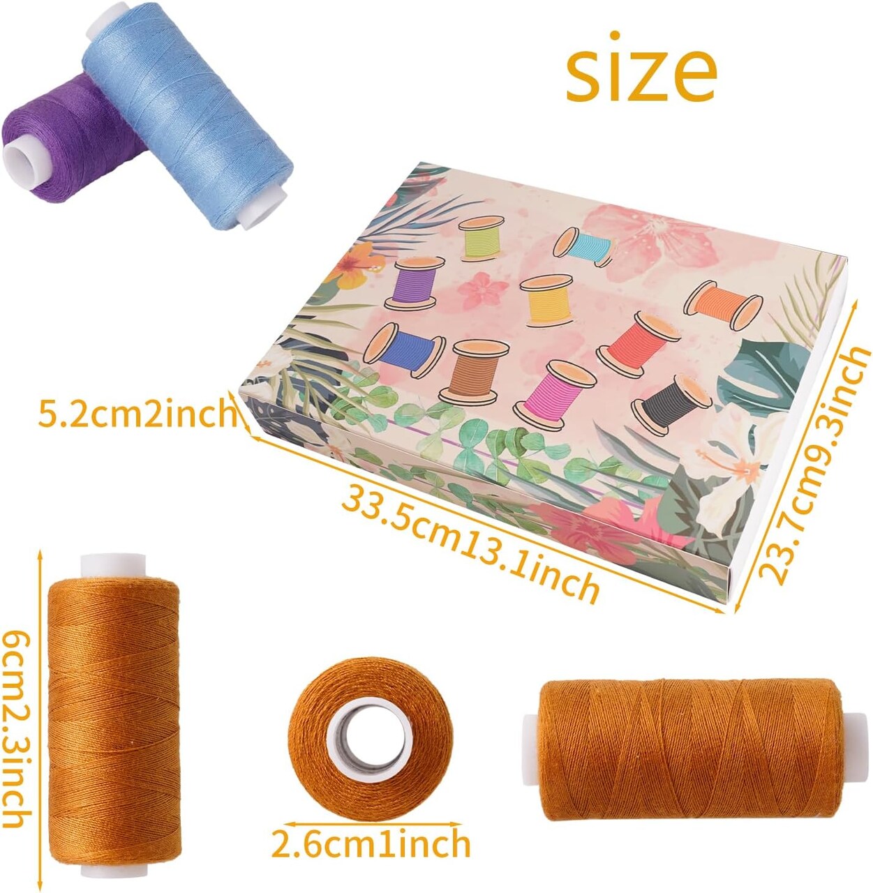 88 Spools of Hand Quilting Thread, 400 Yards Each, All Purpose Quilting and Sewing Thread, 140S/2